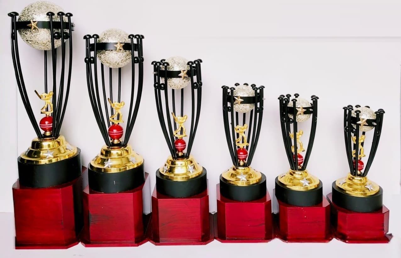 Cricket Championship Trophy 1081 in six sizes, 18 inch to 34 inch